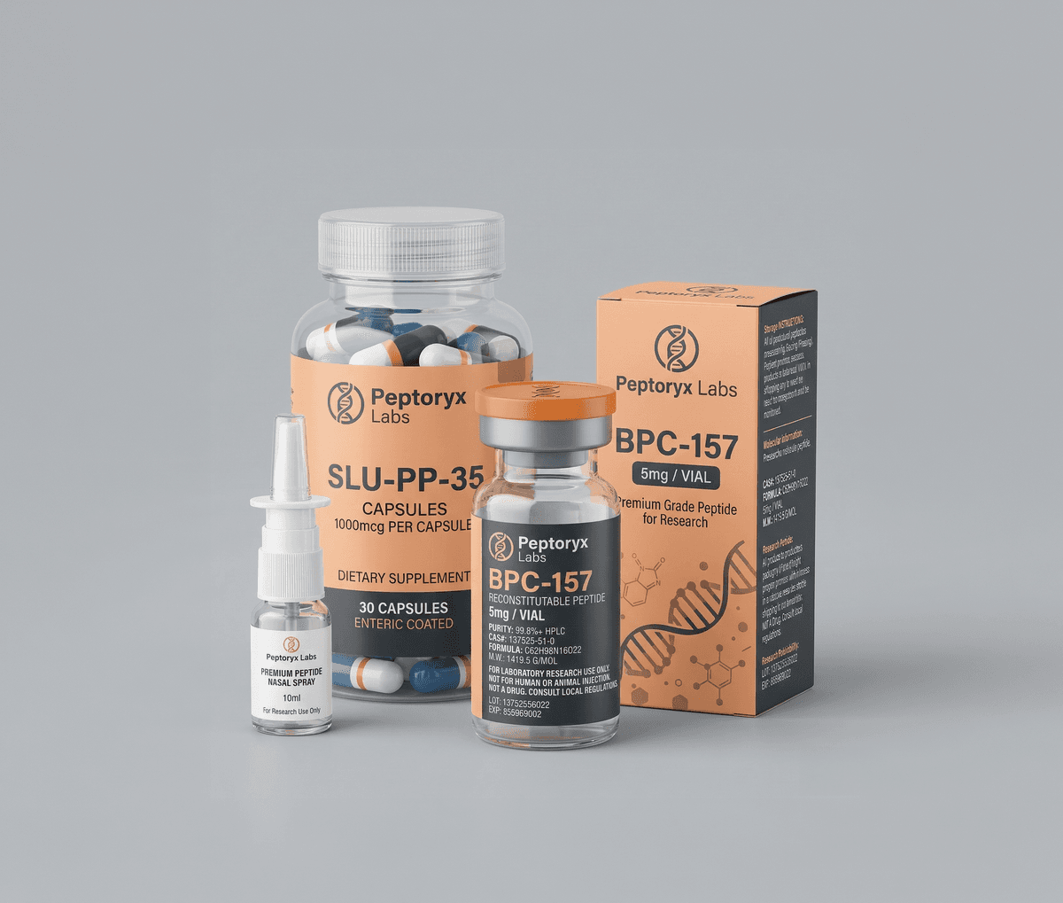 multi-product brand consistency for peptide line pharmaceutical packaging
