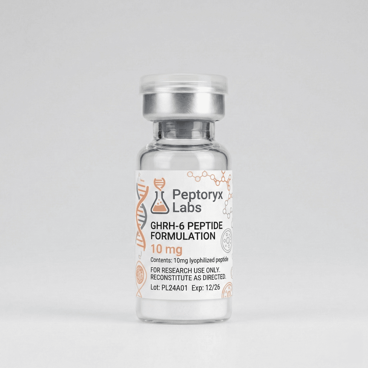 BOPP label applied to peptide vial pharmaceutical label printing
