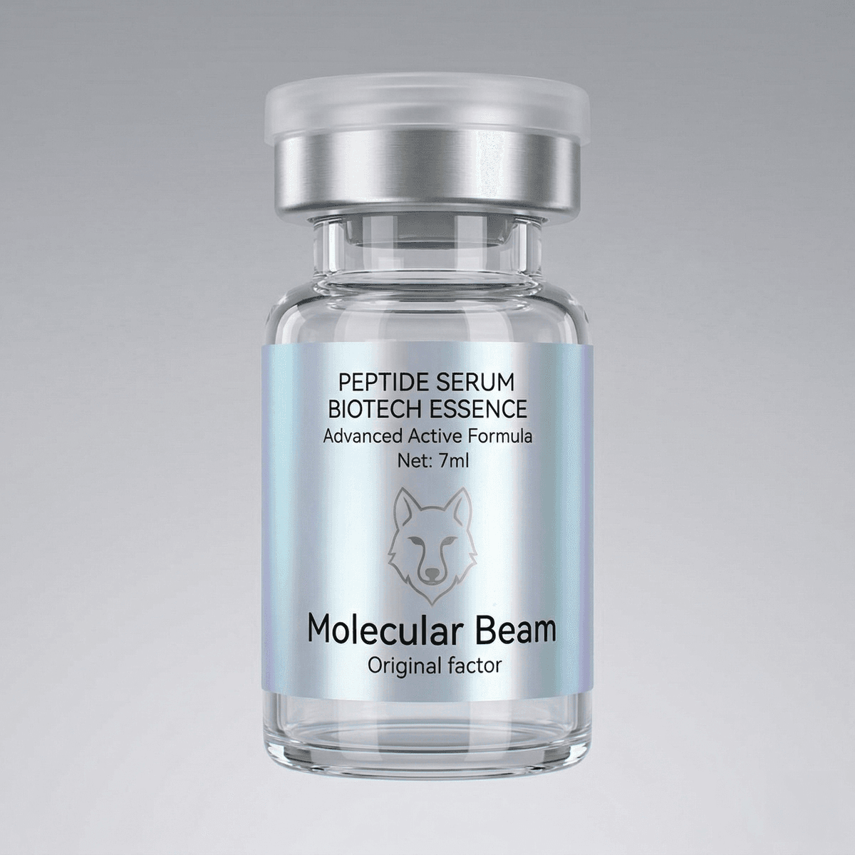 holographic BOPP label for peptide vials premium pharmaceutical branding
